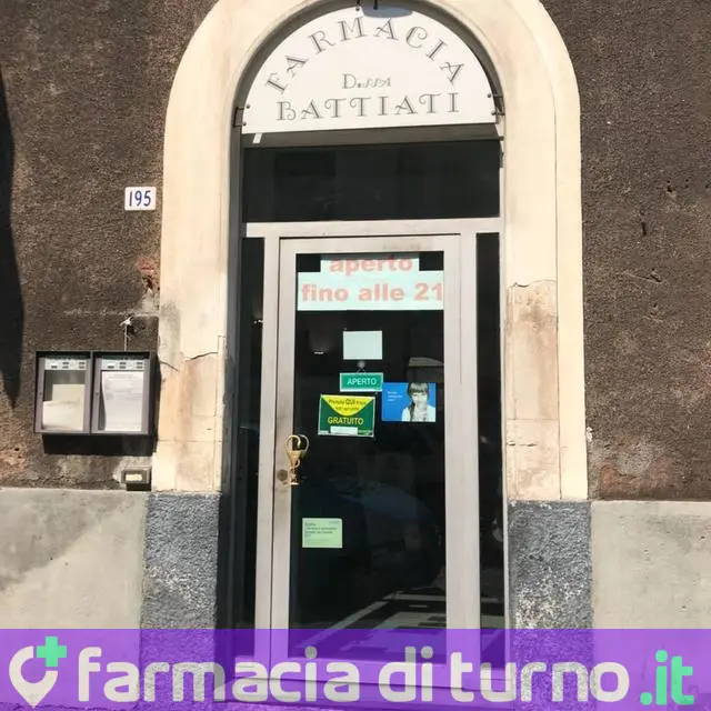 Farmacia Dottoressa Battiati, Orari Apertura.